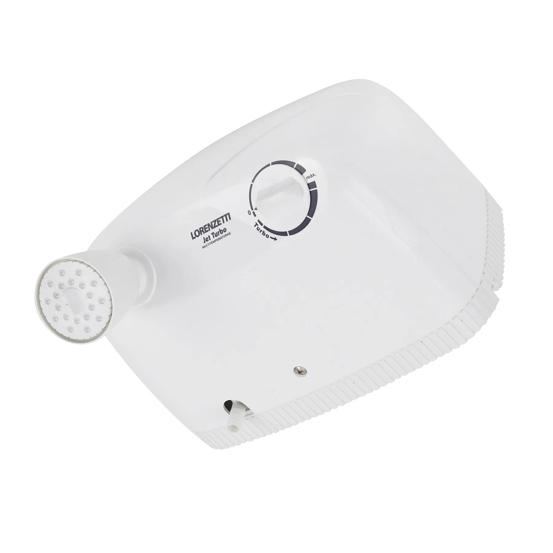Chuveiro Elétrico Multitemperatura 7800w Branco Redondo com Pressurizador Jet Turbo Lorenzetti